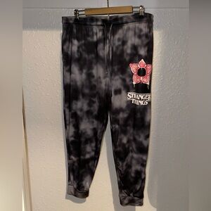 STRANGER THINGS TIE DYE JOGGERS - XL